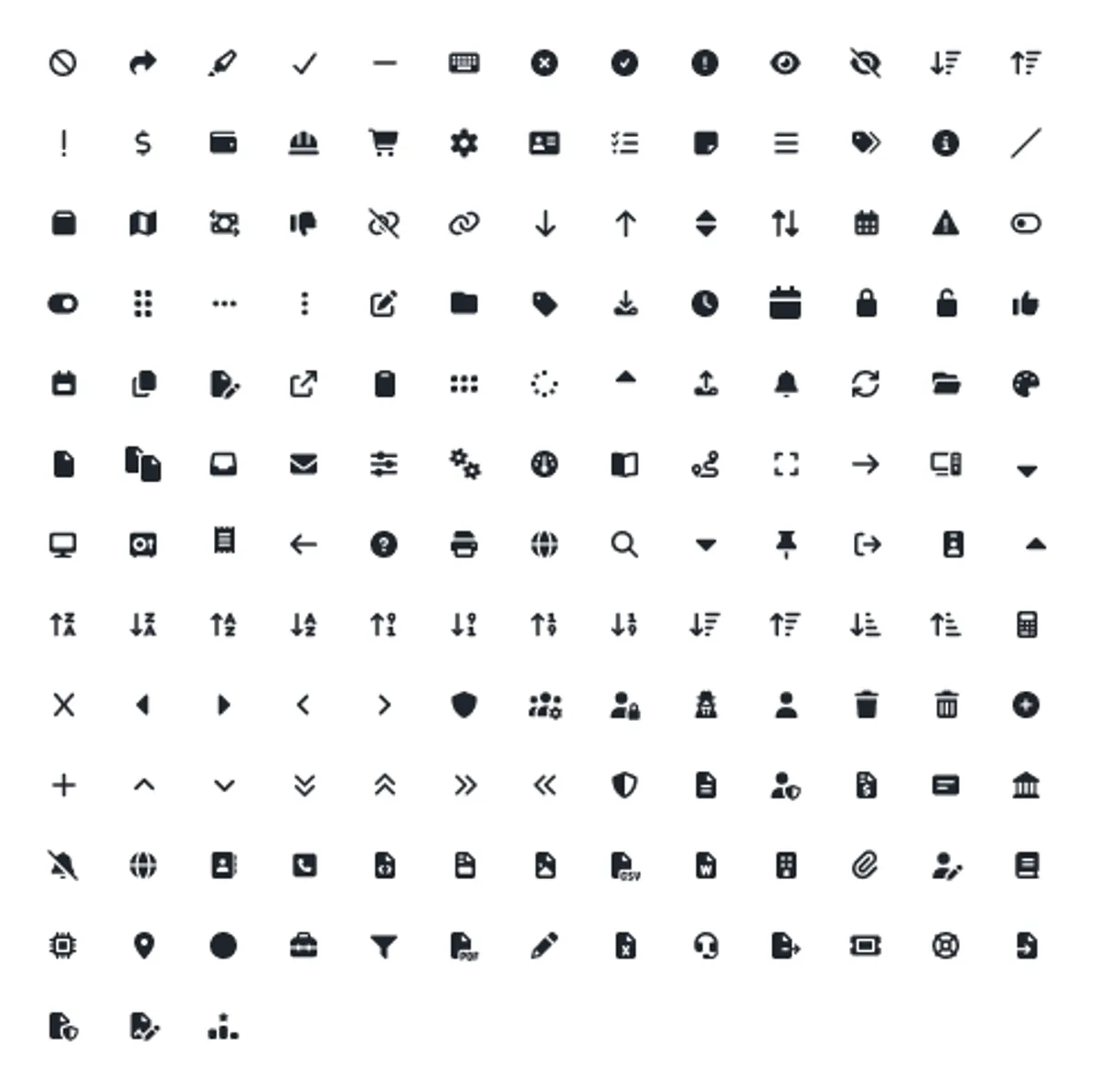 Component Library icon examples